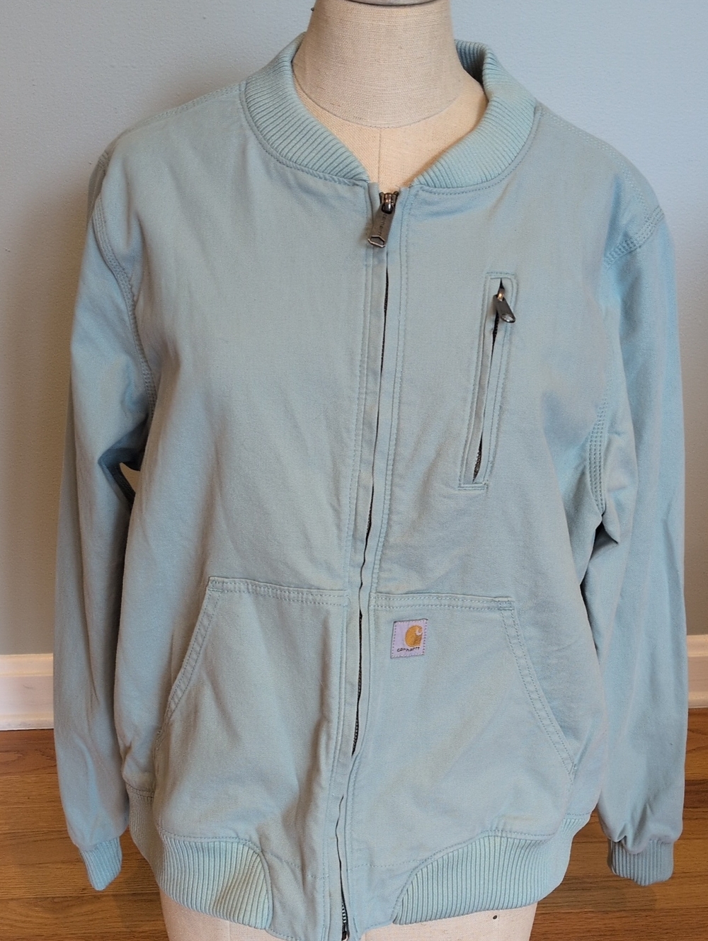 Carhartt Crawford Bomber Work Jacket Blue Surf XL